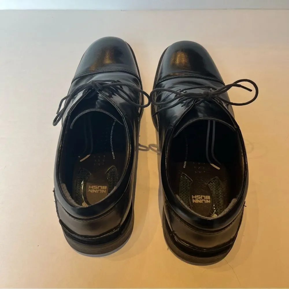 Nunn Bush Classic Black Men's Dress Shoes Lace Up Size 9M Oxfords